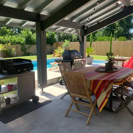 וילה Maison Bassin Arcachon Piscine Chauffee אנדרנוס-לה-באינס