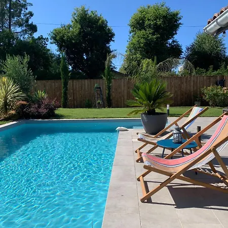וילה Maison Bassin Arcachon Piscine Chauffee אנדרנוס-לה-באינס