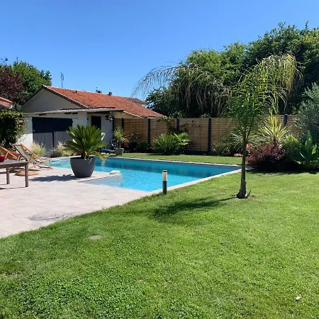 Maison Bassin Arcachon Piscine Chauffee אנדרנוס-לה-באינס